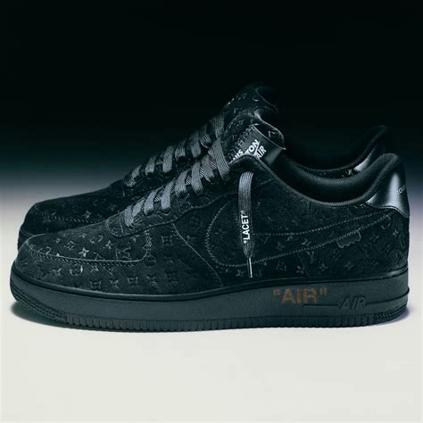 nike x lv air force black|louis vuitton air force 1 triple black.